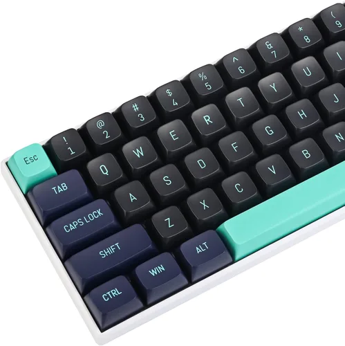 Vista 35 de Owpkeenthy Teclas de carbono retro perfil SA de 150 teclas personalizadas de ABS Doubleshot Juego de teclas con barra espaciadora dividida