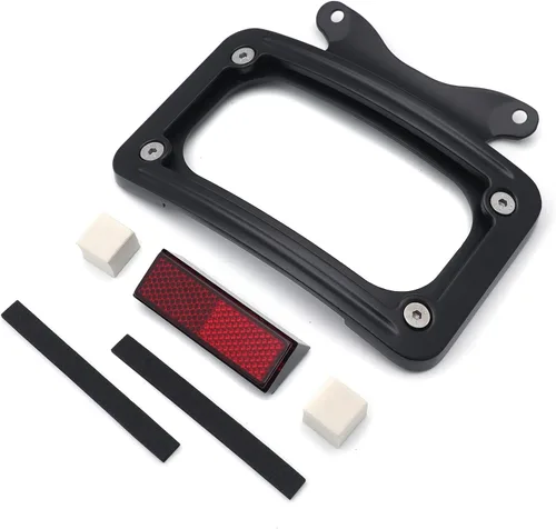 Vista 9 de MT389-BK Soporte Negro Curvado Inclinado para Placa de Matrícula Compatible con '10-posterior FLHX, FLHXS, FLHXSE, FLTRX, FLTRXS y '10-'12 FLHXSE