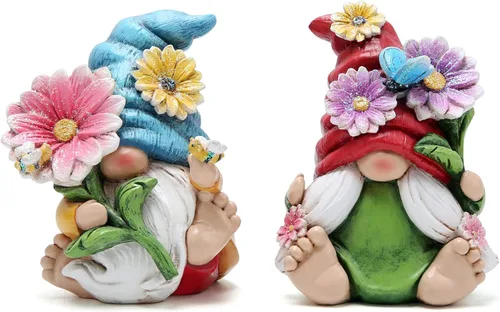 Vista 10 de Hodao Decoraciones de gnomos de jardín de primavera, gnomos de abeja de miel, decoración del Día Mundial de las Abejas, Regalos - Figura de enano