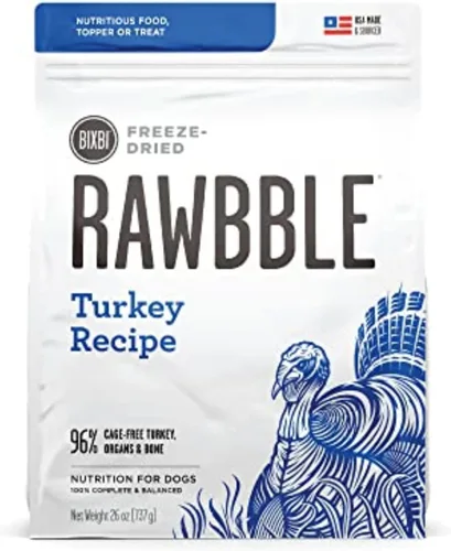 Vista 12 de BIXBI Rawbble - Alimento liofilizado para perros, receta de res, 4.5 onzas, 98% de carne y órganos, sin rellenos, comida cruda para perros apta