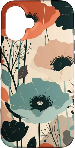 Vista 32 de Minimal Poppy Boho Flower Cute Aesthetic Case for iPhone 17