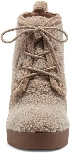 Vista 5 de Jessica Simpson Women's Mesila Sherpa Lace Up Wedge Ankle Bootie
