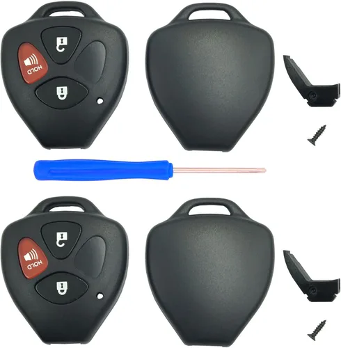 Vista 5 de No requiere corte - Funda de repuesto para control remoto de entrada sin llave para Toyota Scion TC RAV4 Avalon Camry Corolla Venza Cubierta