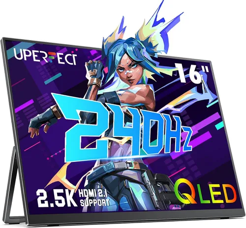 Vista 10 de UPERFECT Monitor portátil OLED con pantalla táctil de 14 pulgadas, 3K 2880 x 1800 120Hz Monitor portátil para juegos de 0.1 ms, 500 liendres