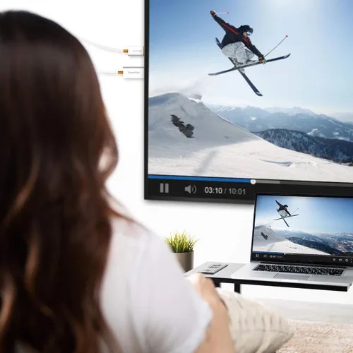 Vista 8 de j5create ScreenCast - Receptor adaptador de pantalla inalámbrico HDMI – Espejo de teléfono, tableta, portátil a HDTV – Compatible con MiraCast