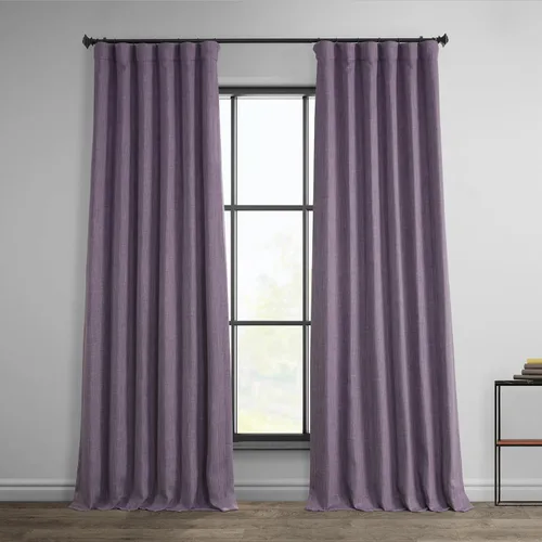Vista 28 de HPD Half Price Drapes - Cortinas de lino sintético para sala de estar (2 paneles) - 100 pulgadas de ancho x 84 pulgadas de largo - Cortinas
