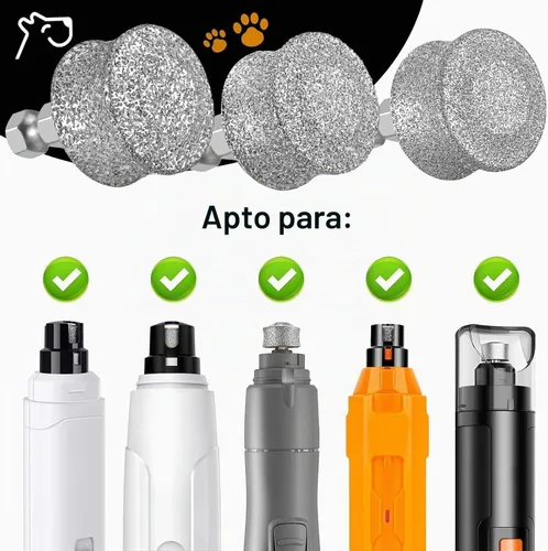 Vista 2 de IREDOON - Cabezal de repuesto para molinillo de uñas para perros para la mayoría de marcas y todas las mascotas, 1 unidad