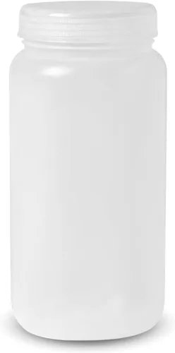 Vista 13 de United Scientific™ Recipientes de muestras de boca ancha con tapas, 1.0 fl oz, paquete de 12 1 oz Plastic Bottles, Autoclavable Laboratory Grade