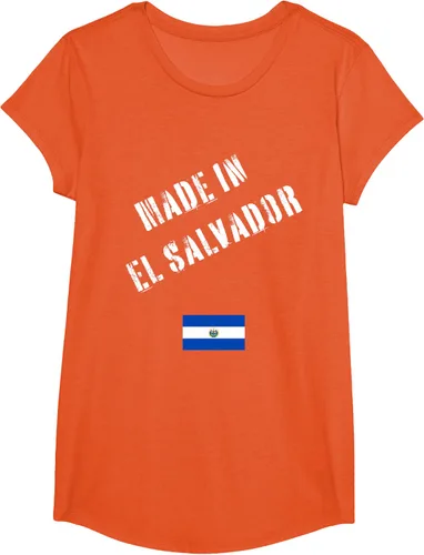 Vista 25 de Camiseta divertida Made in El Salvador con bandera