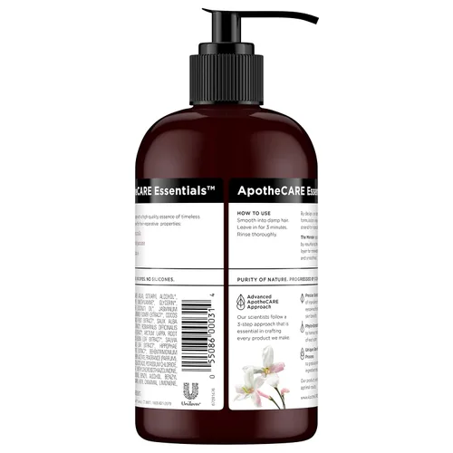 Vista 11 de ApotheCARE Essentials The Mender Acondicionador reparador de cabello dañado, leche de coco, jazmín blanco, vitamina E, 12 onzas