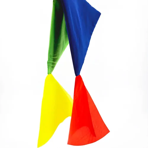 Vista 4 de sumrica 2 bufandas mágicas de seda que cambian de color, bufandas para calles de truco de magia, pañuelo para niños y adultos, regalo de fiesta