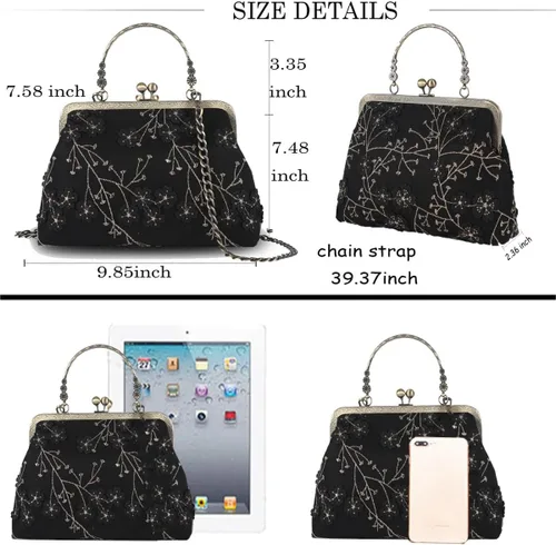 Vista 3 de Bolso cruzado floral para mujer