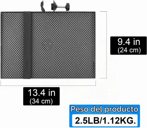 Vista 2 de Mr.Power - Soporte para micrófono, 13 x 9 pulgadas, soporte para bandeja