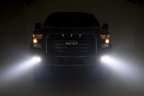 Vista 9 de Rough Country Kit de luces antiniebla LED Spot/Flood para Ford F-150-70865 2015-2017