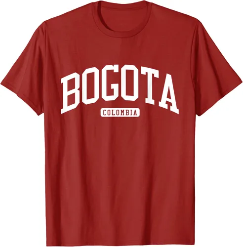 Vista 68 de Camiseta estilo universitario de Bogotá Colombia, Negro