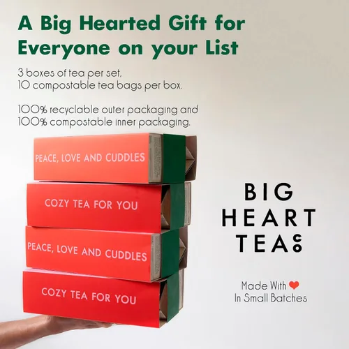 Vista 7 de Lingtoolator Co. - Juego de regalo de bolsas de té para vacaciones, certificado orgánico, té de hierbas ayurvédicas, lotes pequeños de hierbas