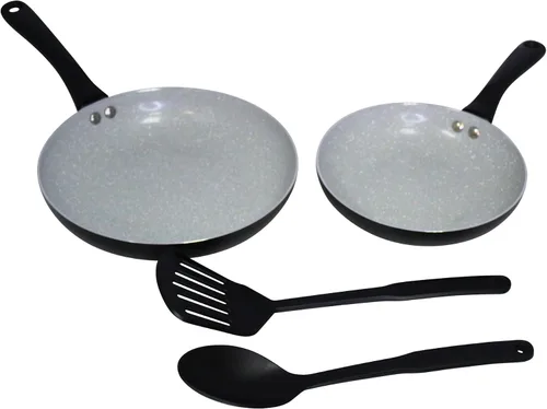 Vista 11 de IMUSA Sartén antiadherente de cerámica Premier de 8" con mango de tacto fresco, negro mate