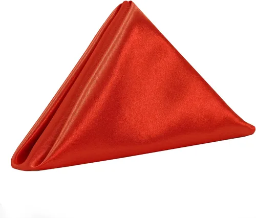 Vista 4 de YOUR CHAIR COVERS - Servilletas de tela de satén lavables de gran tamaño de 20 pulgadas, con dobladillo, reutilizables, para restaurantes, cenas