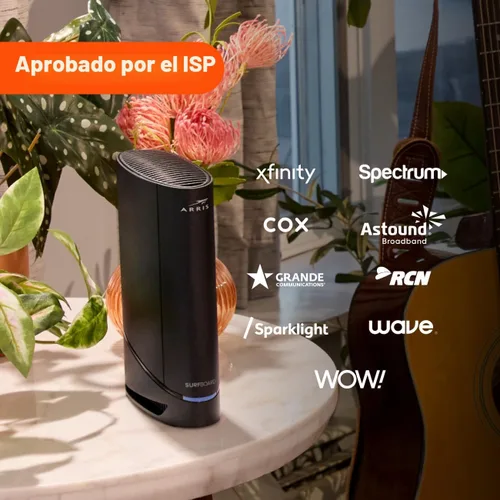 Vista 3 de ARRIS (G20) - Combo de Router de Módem de Cable - WiFi 6 (AX3000) DOCSIS 3.1 Multi-Gigabit Rápido, Aprobado para Comcast Xfinity, Cox, Spectrum