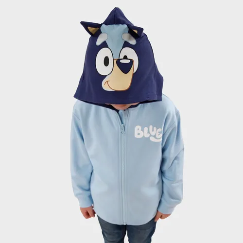 Vista 4 de Bluey Sudadera con capucha con orejas 3D Sudadera con capucha con cremallera Sudadera con capucha de disfraz para niños Edades de 2 a 8 años