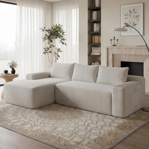 Vista 28 de THSUPER Sofás seccionales sin hueso de pana de 134 pulgadas en forma de U de gran tamaño para sala de estar con diván doble, cómodo sofá de asiento