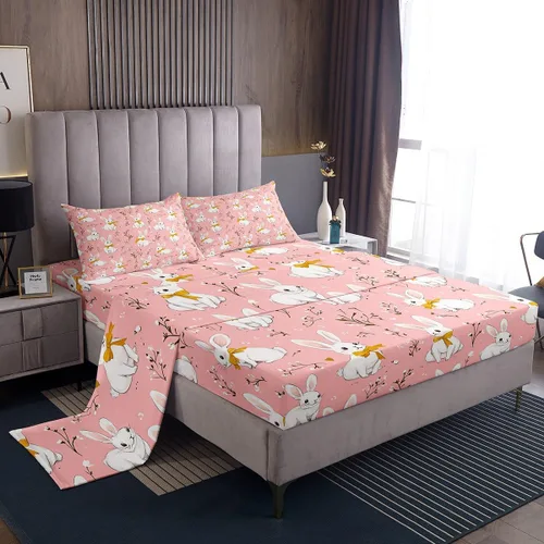 Vista 27 de Feelyou Juego de ropa de cama con alfabeto 3D, juego de sábanas coloridas del alfabeto inglés para niños y adultos, sábanas de dibujos animados