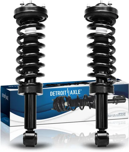 Vista 10 de Detroit Axle - Puntales 4WD para Ford Expedition Lincoln Navigator 1997-2002, 4 puntales completos con muelle helicoidal delantero trasero 1998 1999