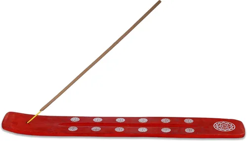 Vista 10 de Bless-International Quemador Tradicional Hecho a Mano de Madera Portaincienso Soporte Recogecenizas para Aromaterapia-Meditación-Yoga