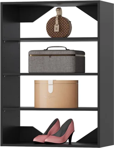 Vista 12 de Unidad Colgante Doble Mediana para Closet, Sistema Modular de Closet, Organizador de Sistema de Closet de Madera con Almacenamiento para Walk-in
