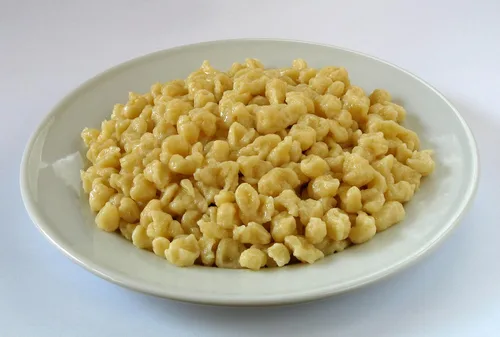 Vista 9 de Zoie + Chloe, tapa de acero inoxidable para preparar Spaetzle, con espátula, Round