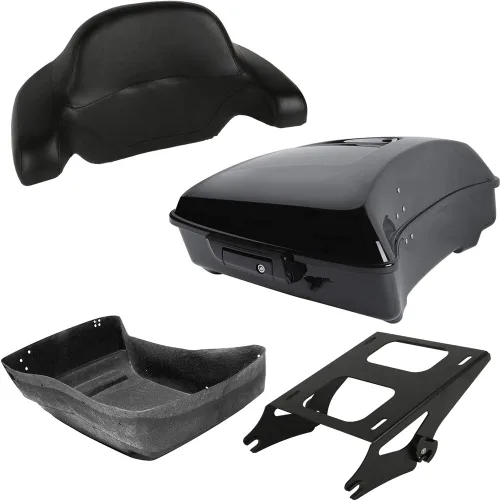 Vista 8 de Kit de Equipaje de Maletero Recortado Negro Vívido + Almohadilla de Respaldo Envolvente + Bastidor de Montaje de Maletero + Forros Compatible