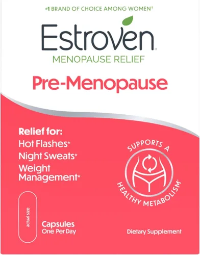 Vista 8 de Estroven Perimenopause Relief + Suplemento de control de peso - Ayuda a reducir los sofocos y los sudores nocturnos - Ayuda a controlar