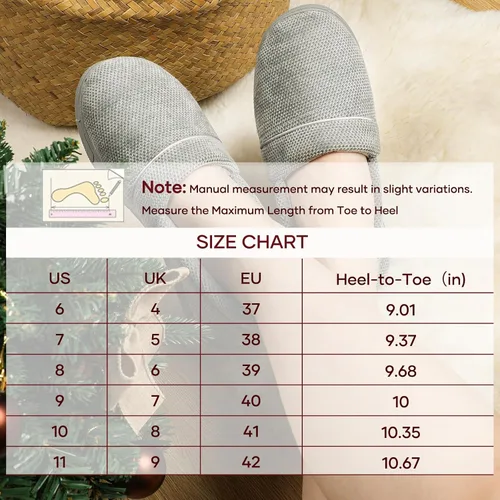 Vista 6 de ULTRAIDEAS Grace - Pantuflas para mujer con espalda cerrada, mocasines de espuma viscoelástica con suela de goma