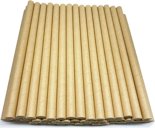 Vista 2 de Smoothies Straws, Disposable Paper Drinking Straws 0.35inch Wide for Milkshakes Shakes Malts Juice Particle Jumbo Frozen Drinks, 66PCS Black