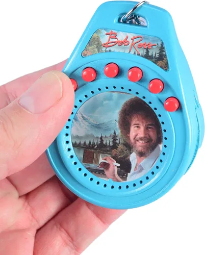 Vista 3 de World's Coolest Bob Ross - Llavero parlante, multicolor, pequeño