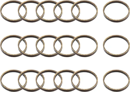 Vista 13 de MECCANIXITY Aretes redondos con cuentas, anillos de eslabones circulares para hacer joyas