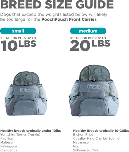 Vista 2 de Outward Hound PoochPouch Front Carrier para perros, pequeño, gris