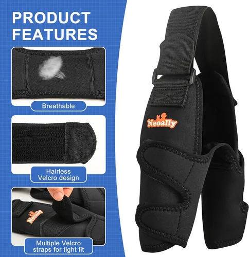 Vista 2 de NeoAlly Almohadillas protectoras para coderas de perro para codo canino y hombro, higroma de codo, displasia, osteoartritis, callos de codo, úlceras