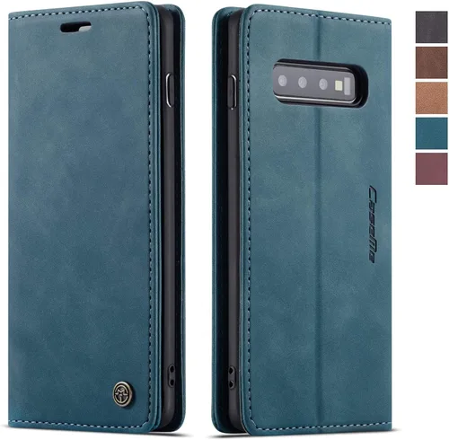 Vista 10 de Funda para Samsung Galaxy S9, Samsung Galaxy S9, funda tipo cartera, soporte magnético, funda protectora de piel retro con tapa para identificación