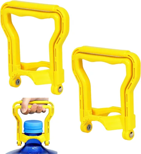 Vista 8 de Paquete de 2 asas de botella de agua resistentes de 5 galones, elevación de doble modo para una o dos personas, agarre ergonómico para un fácil
