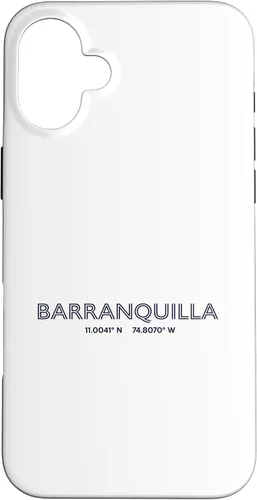 Vista 23 de Colombia City Coordinates - Barranquilla Case for iPhone 16