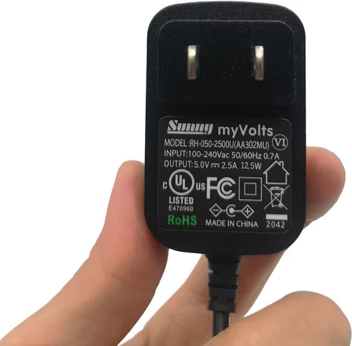 Vista 4 de MyVolts Adaptador de fuente de alimentación de 5 V compatible con el teléfono VoIP Cisco SPA303 - Enchufe de EE. UU