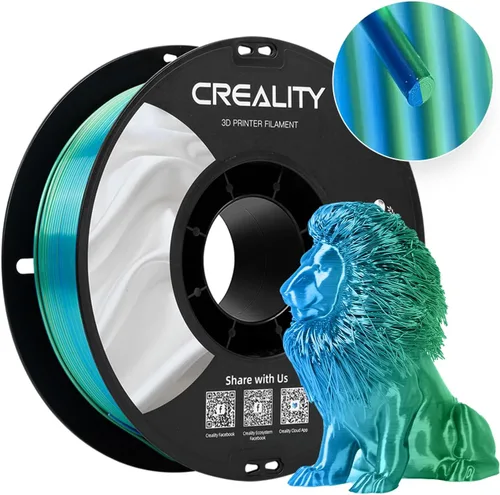 Vista 61 de Creality PLA - Filamento de impresora 3D de 1.75 mm, paquete de filamento para impresoras 3D, resistencia mejorada sin deformación, precisión