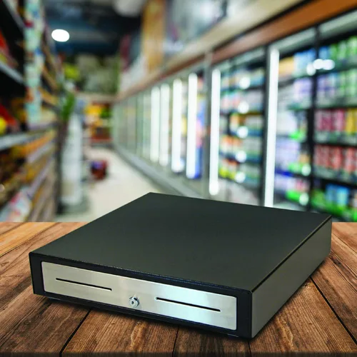 Vista 9 de APG Cajón electrónico de punto de venta estándar de 19 pulgadas Serie Vasario VBS320-BL1915 Compatible con impresora Lasta de plástico con 5