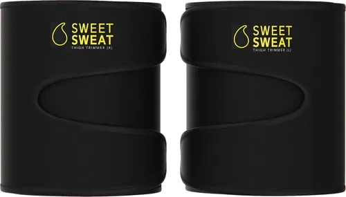 Vista 11 de Sports Research - Recortadores de muslo tonificados Sweet Sweat para hombres y mujeres Aumenta el calor y el sudor en los muslos (arcilla, pequeño)