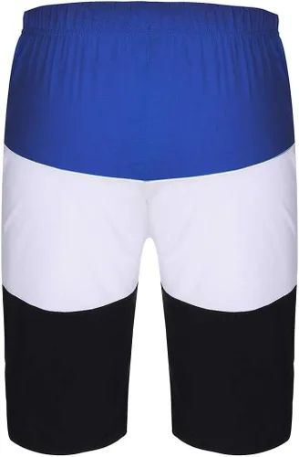 Vista 5 de Stoota Chándal casual ajustado para hombre, conjunto deportivo de retazos, camiseta de manga corta y pantalones cortos de verano