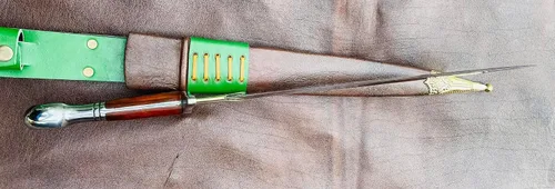 Vista 7 de Kukri Machete - Espada forjada a mano de 15" - Cuchillo de acero de alto carbono fabricado en Nepal