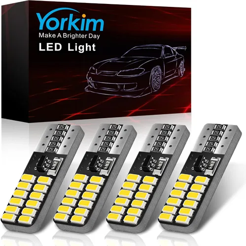 Vista 8 de Yorkim 3157 Bombillas LED ámbar superbrillantes, 3056 3156 3156A 3057 4057 3157 4157 T25 bombillas LED para luces de freno, luces de marcha atrás