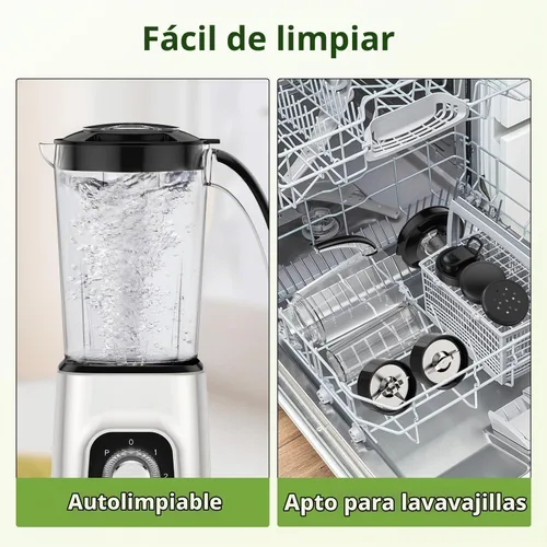 Vista 8 de KOIOS Mezcladora/procesador de alimentos 4 en 1 Combo Max 1000W, apto