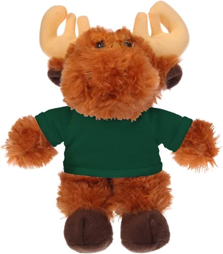 Vista 12 de Plushland Alce flexible de 8 pulgadas con camiseta, regalo personalizado, texto personalizado en la camiseta, gran regalo para el día de la madre